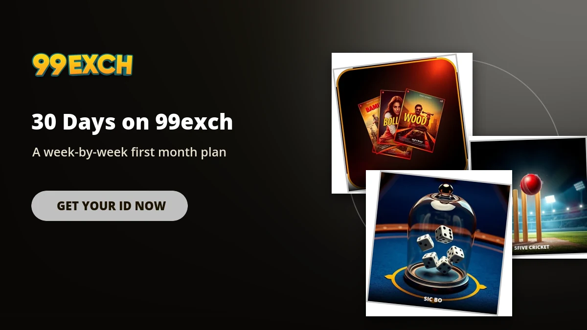 30 day beginner plan for 99exch with amar akbar anthony and cricket tiles