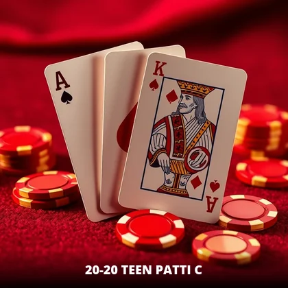 20-20 Teen Patti C live game on the 99exch casino floor